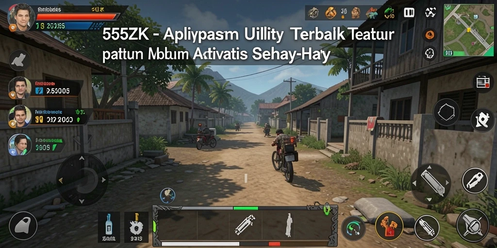 Tampilan utama aplikasi 555ZK yang memudahkan navigasi dan penggunaan.