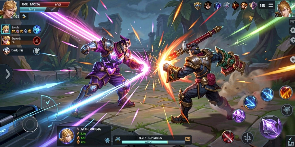 Tangkapan layar dari gameplay menegangkan di 93337.