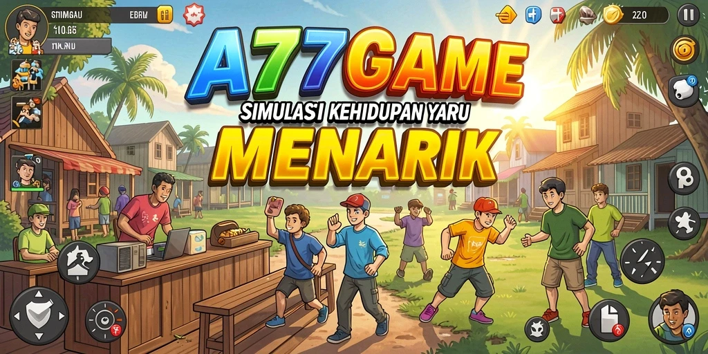 Tampilan gameplay seru dari A777GAME di dunia simulasi.