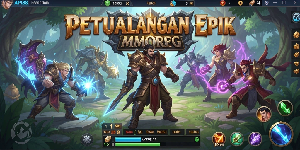 Screenshot gameplay API88 menampilkan aksi seru di dunia MMORPG.