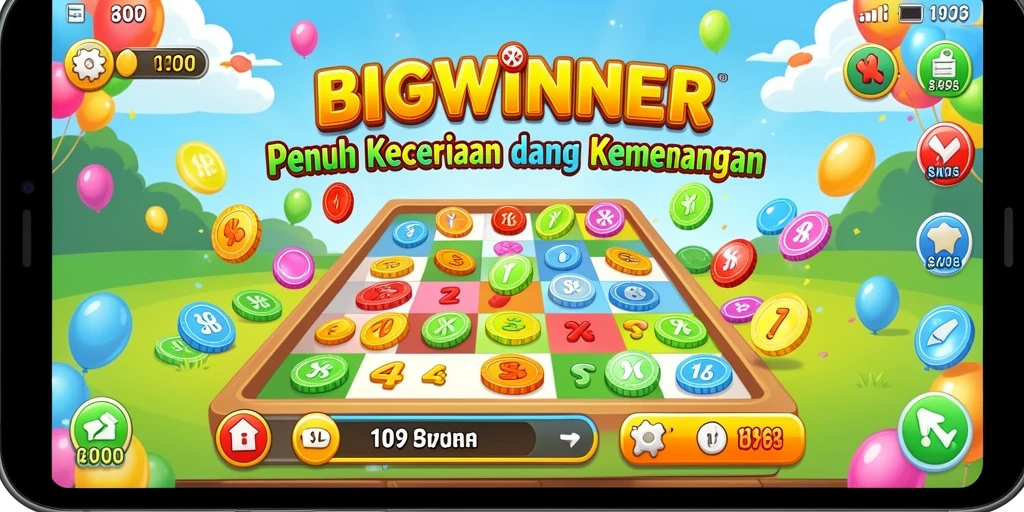 Tampilan menarik dari gameplay Bingo di BIGWINNER.