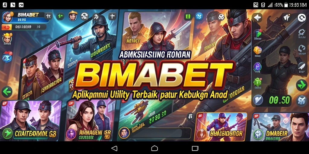 Tampilan antarmuka aplikasi BIMABET yang memudahkan pengguna.