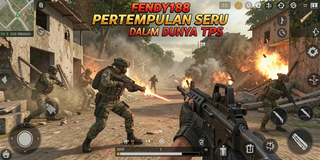 Tampilan gameplay seru di dalam FENDY188 dengan aksi tembak-menembak.