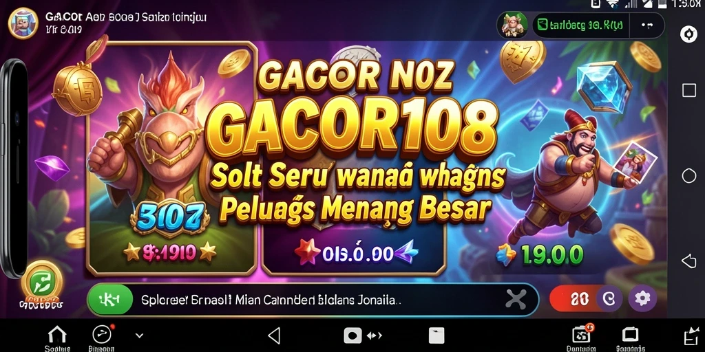 Gameplay seru GACOR108 dalam slot dengan efek visual menarik.
