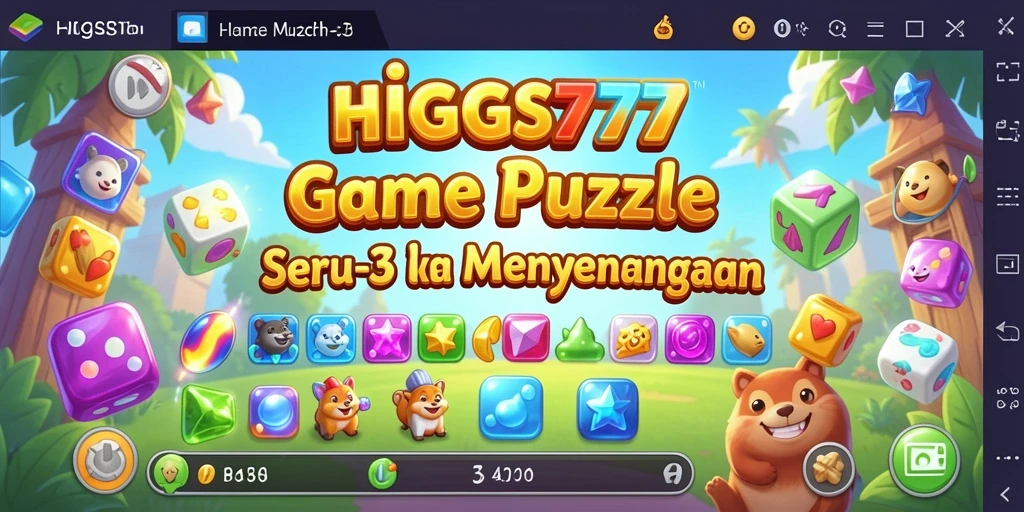 Gameplay seru HIGGS777 dalam aksi permainan puzzle.