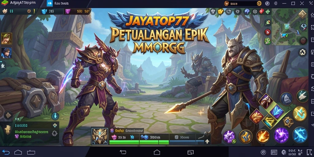 Screenshot JAYATOP77 menampilkan aksi seru dalam pertarungan MMORPG.