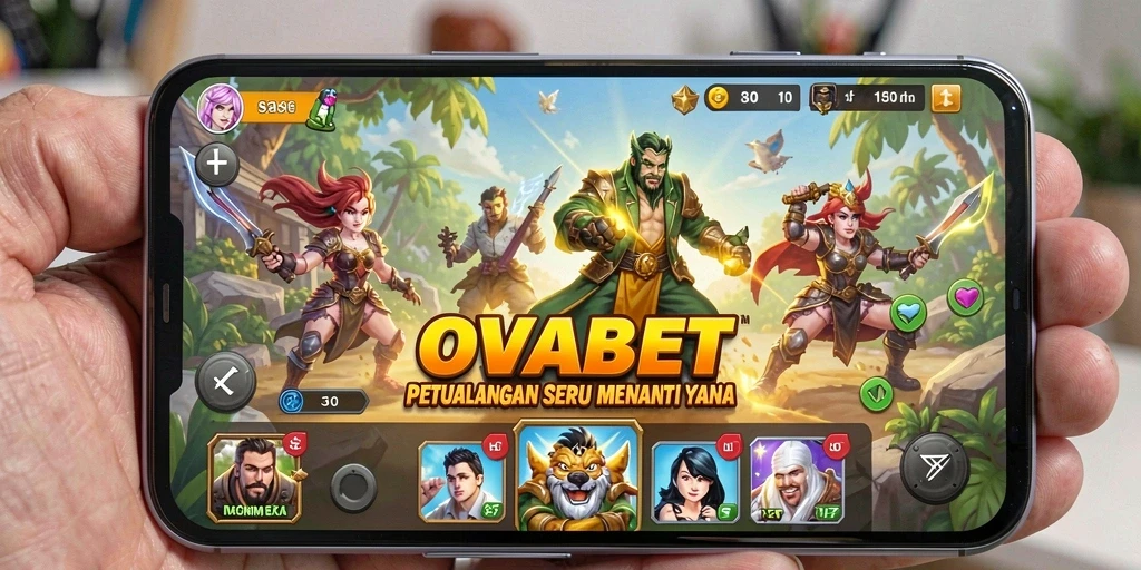 Screenshot menampilkan aksi mendebarkan dalam petualangan OVABET.