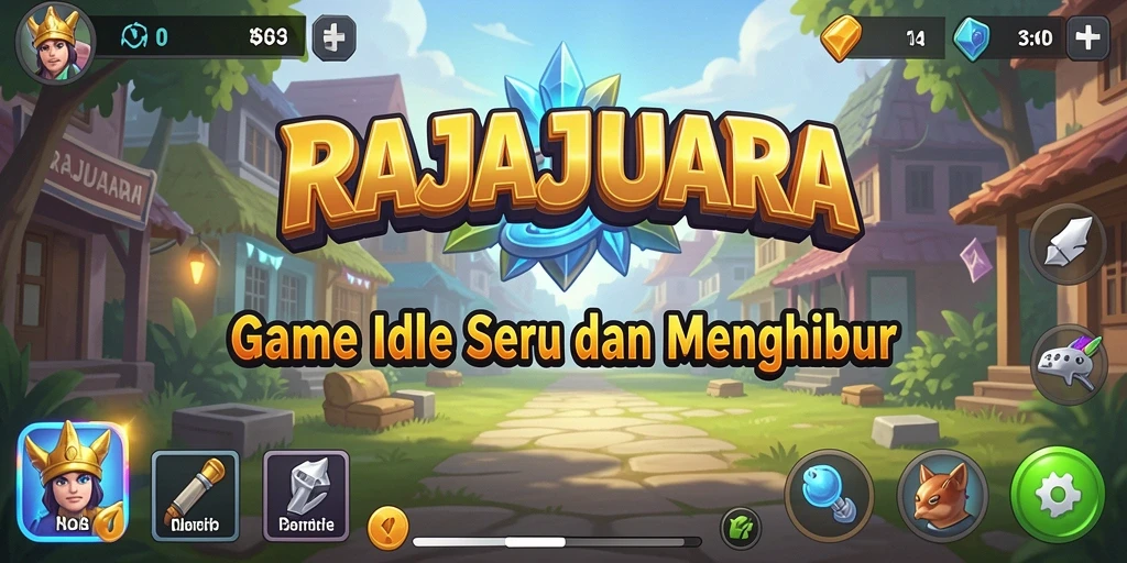 Screenshot gameplay RAJAJUARA yang menunjukkan kesenangan bermain Idle.