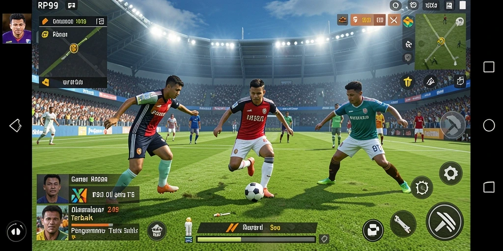 Tampilan gameplay RP99 yang mendebarkan dan penuh aksi.