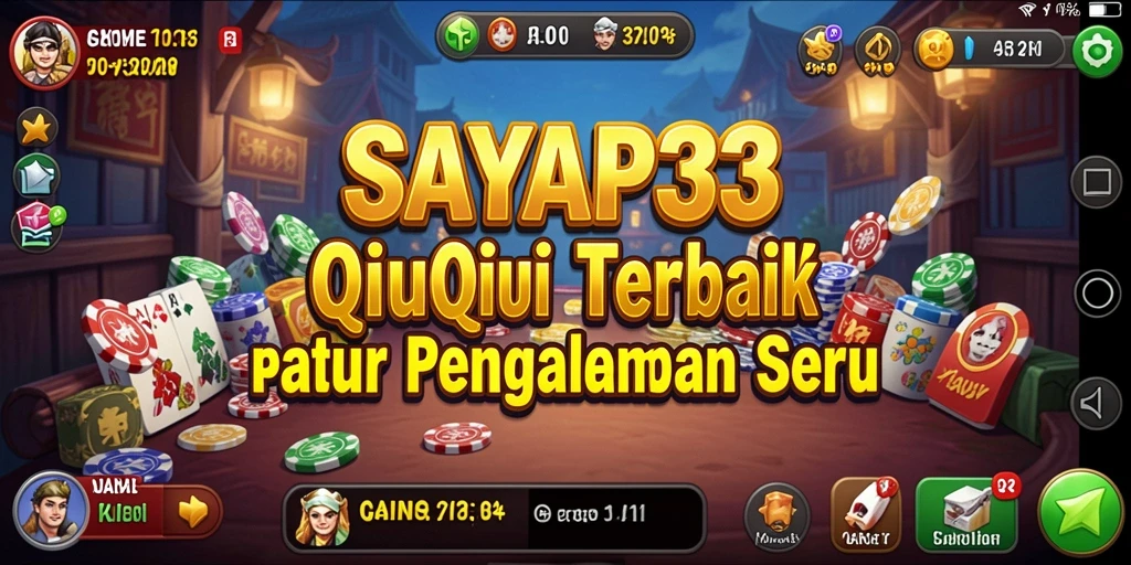 Screenshot utama SAYAP33 menampilkan gameplay QiuQiu yang seru.