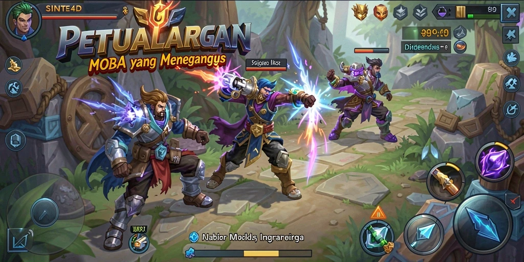 Tampilan gameplay <strong>SINTE4D</strong> yang intens dan mendebarkan.