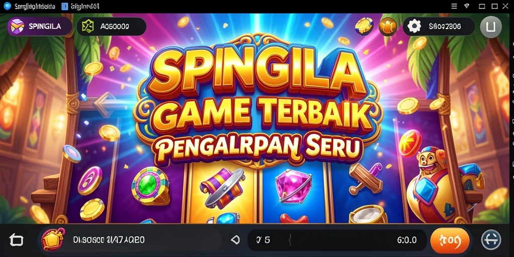 Tampilan menarik dari gameplay SPINGILA yang seru dan penuh warna.