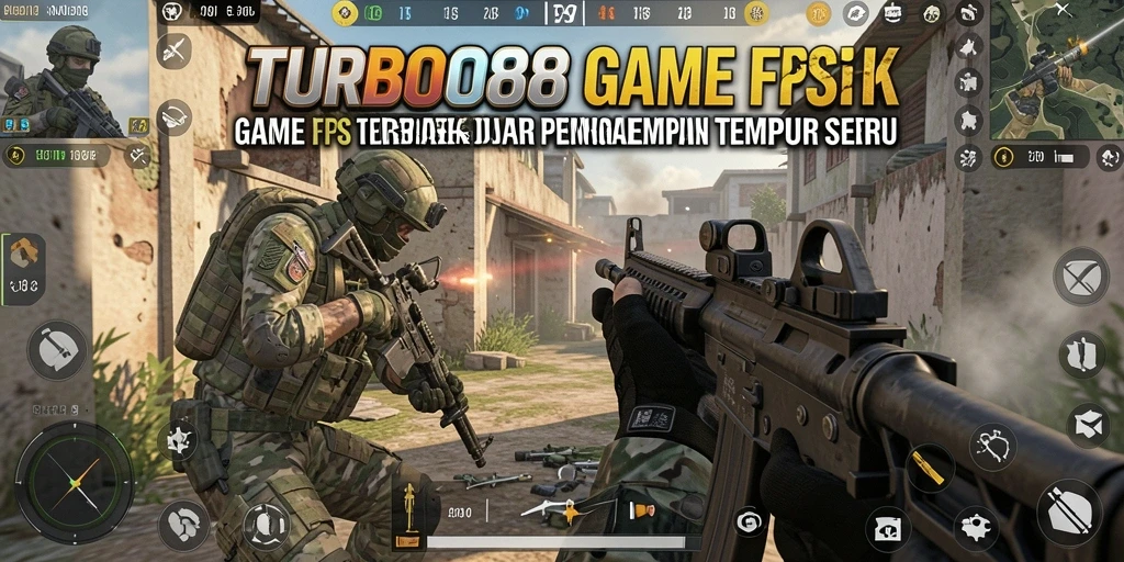 Screenshot gameplay menunjukkan momen intens dalam pertempuran FPS.