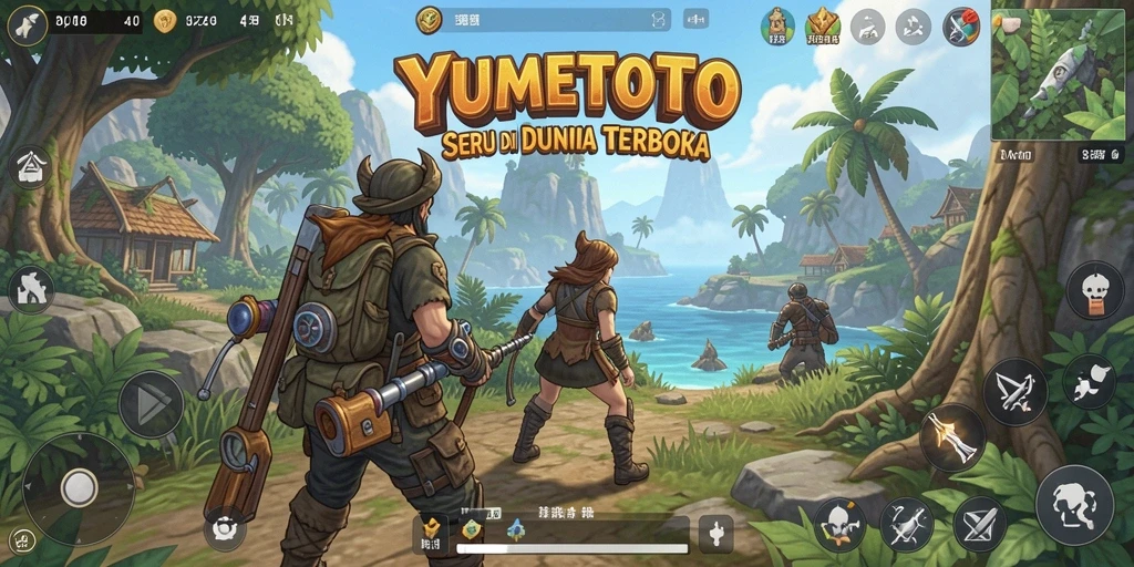 Gameplay seru di dunia terbuka YUMETOTO penuh petualangan.